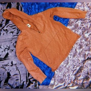 Coral Zip-Up Hood Hoodie - S